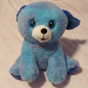 Blue and Purple Plush Dog Toy